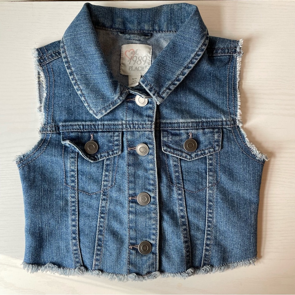 est. 1989 Place Girl’s Size 5/6 Blue Denim Vest
